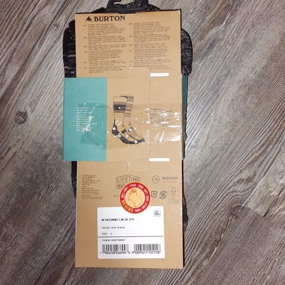 Men's Burton Performance Lightweight Sock  2 pack   Sz Small NWT - Picture 3 of 6